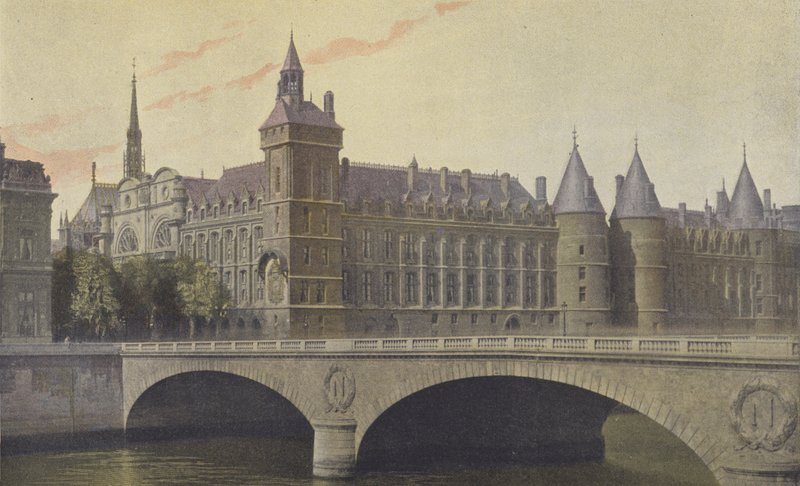 Paryż, Pałac Sprawiedliwości, Conciergerie autorstwa French Photographer