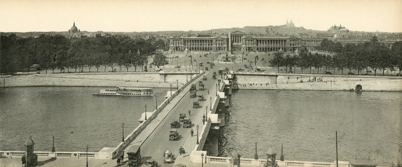 Paryż, Panorama Place de la Concorde, Concorde Place, Panorama autorstwa French Photographer