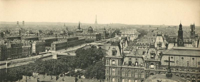 Paryż, Panorama Ośmiu Mostów, Osiem Mostów autorstwa French Photographer