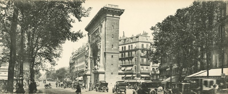 Paryż, Perspektywa Wielkich Bulwarów, La Porte St-Denis, Perspektywa Wielkich Bulwarów, Brama St-Denis autorstwa French Photographer
