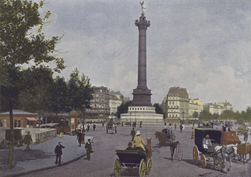 Paryż, Place de la Bastille autorstwa French Photographer