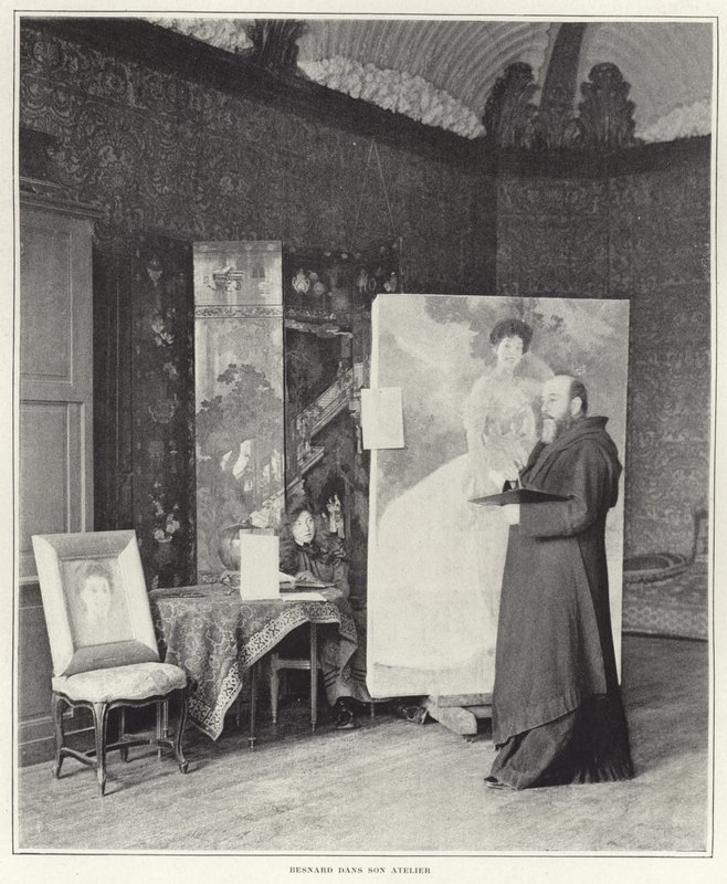 Paul-Albert Besnard w swoim warsztacie autorstwa French Photographer