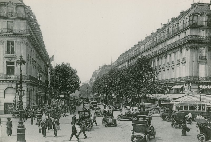 Perspektywa Boulevard des Capucines, Boulevard of the Capucines (fotograwerowanie) autorstwa French Photographer