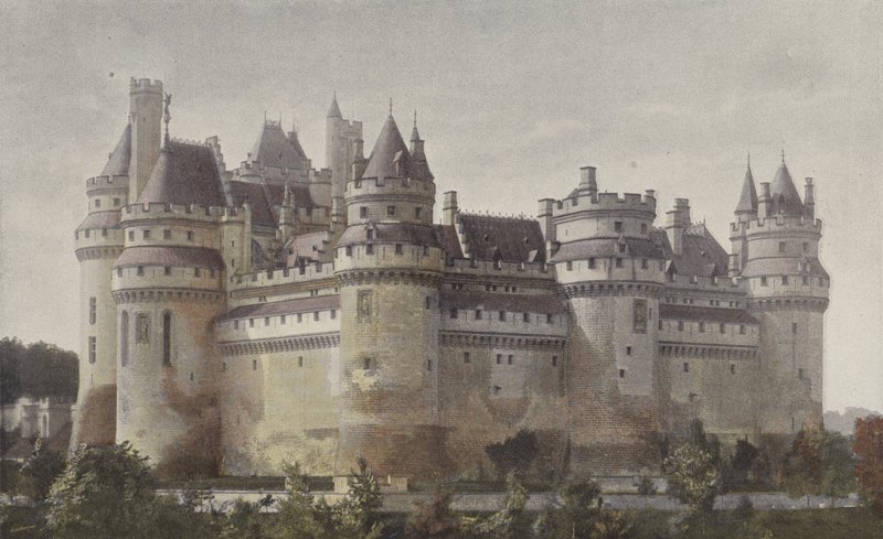 Pierrefonds, zamek (widok z drogi Villers-Cotterets) autorstwa French Photographer
