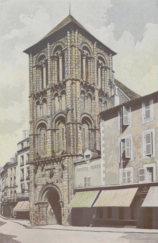 Poitiers, kościół Saint-Porchaire, dzwonnica autorstwa French Photographer