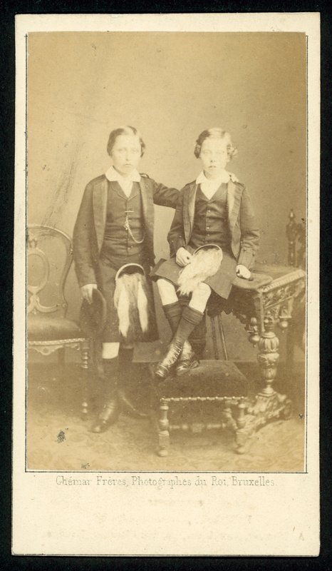 Książę Artur i Książę Leopold autorstwa French Photographer