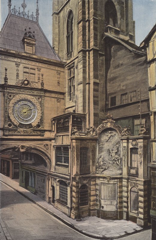 Rouen, fontanna Gros-Horloge autorstwa French Photographer