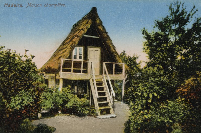 Wiejski dom, Madera (kolorowe zdjęcie) autorstwa French Photographer