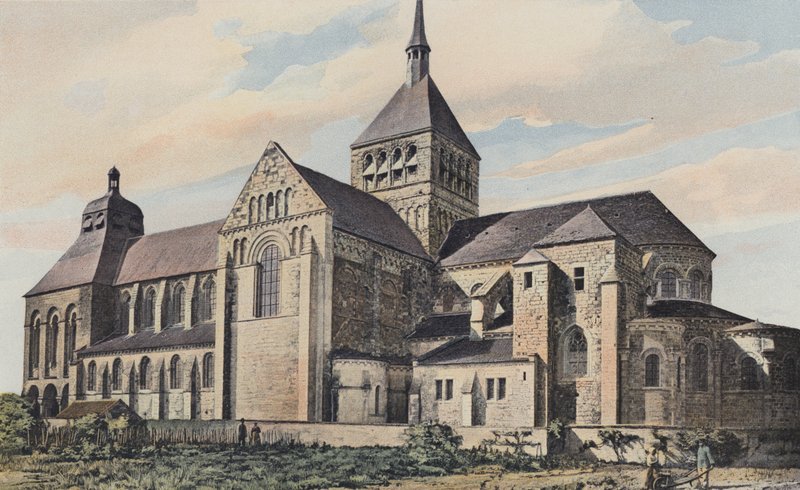 Saint-Benoit-sur-Loire, kościół opactwa, zespół S autorstwa French Photographer