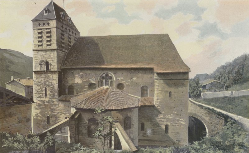 Saint-Chef, kościół, Cote de labside autorstwa French Photographer