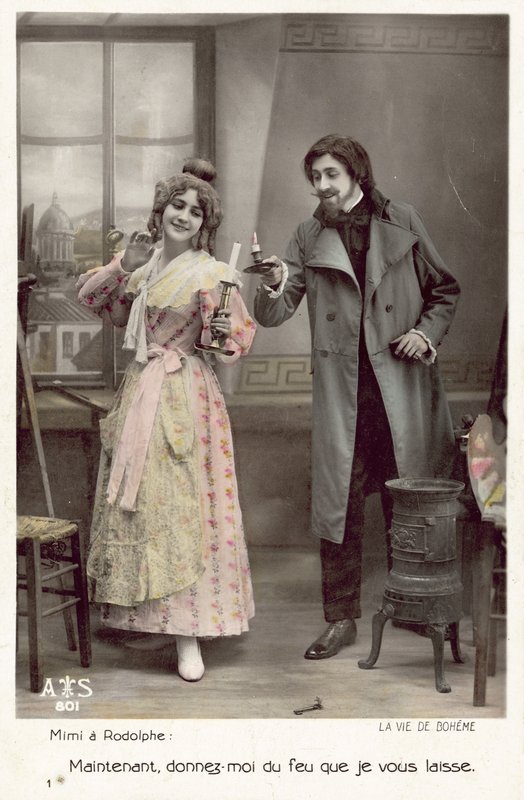 Scena z La Vie De Boheme (zdjęcie kolorowe) autorstwa French Photographer