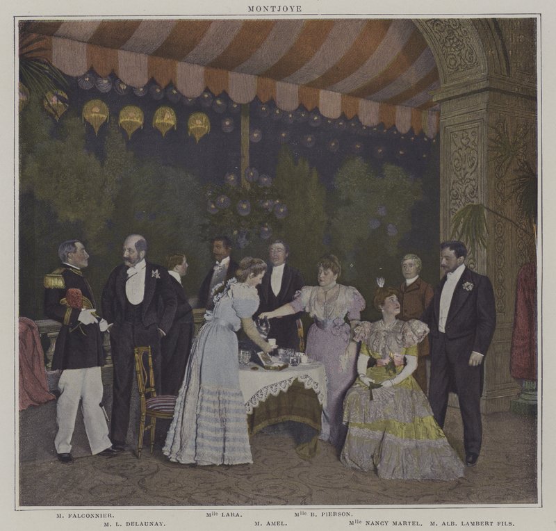Scena z inscenizacji Montjoye, Octave Feuillet (zdjęcie kolorowe) autorstwa French Photographer