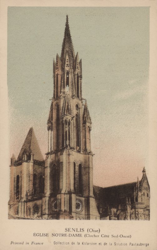 Senlis, kościół Najświętszej Marii Panny autorstwa French Photographer