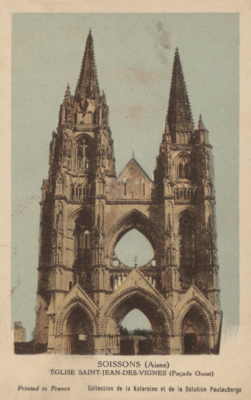 Soissons, kościół św. Jana Des Vignes autorstwa French Photographer