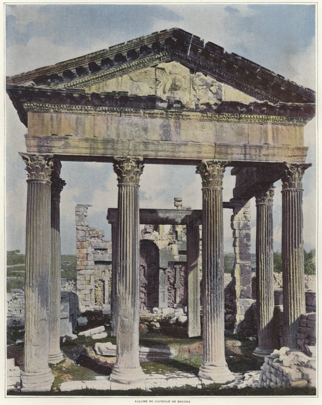 Kapitol w Dougga autorstwa French Photographer