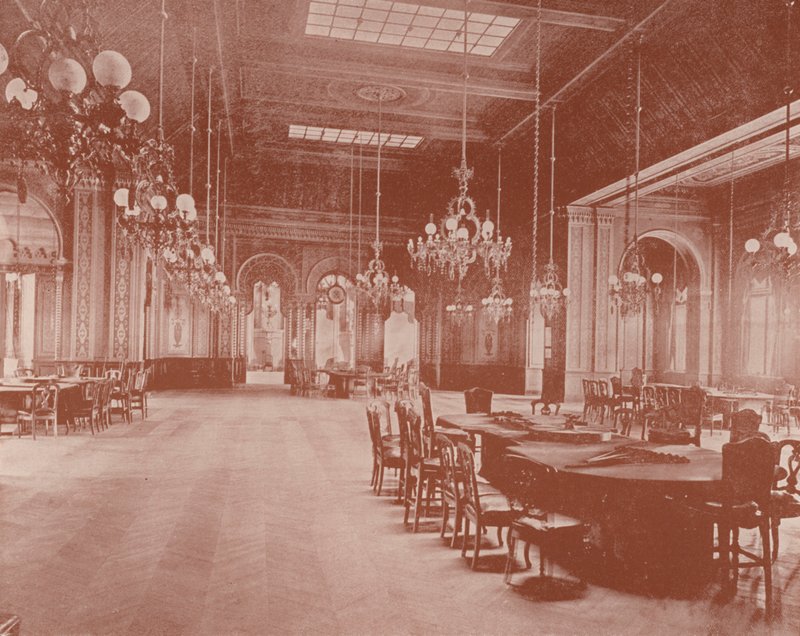 Salon Gier, Monte Carlo (zdjęcie czarno-białe) autorstwa French Photographer
