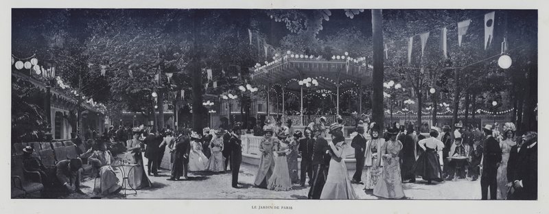 Ogród Paryski (zdjęcie czarno-białe) autorstwa French Photographer
