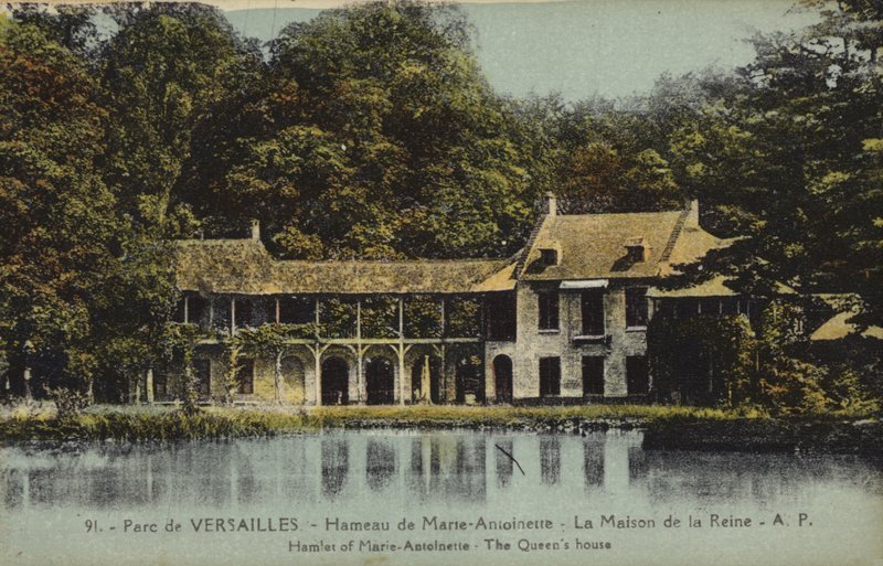 Dom Królowej, Hamlet Marii Antoinette, Wersal (kolorowe zdjęcie) autorstwa French Photographer