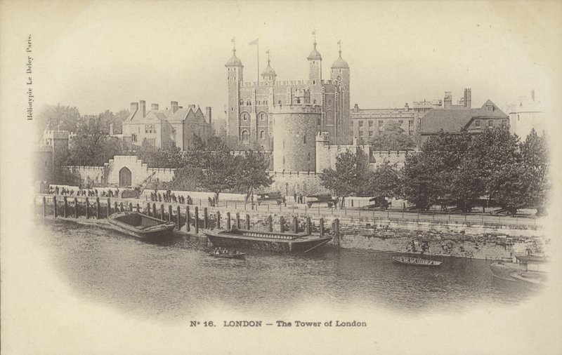Tower of London i Tamiza autorstwa French Photographer