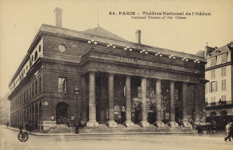 Theatre National de lOdeon, Paryż autorstwa French Photographer