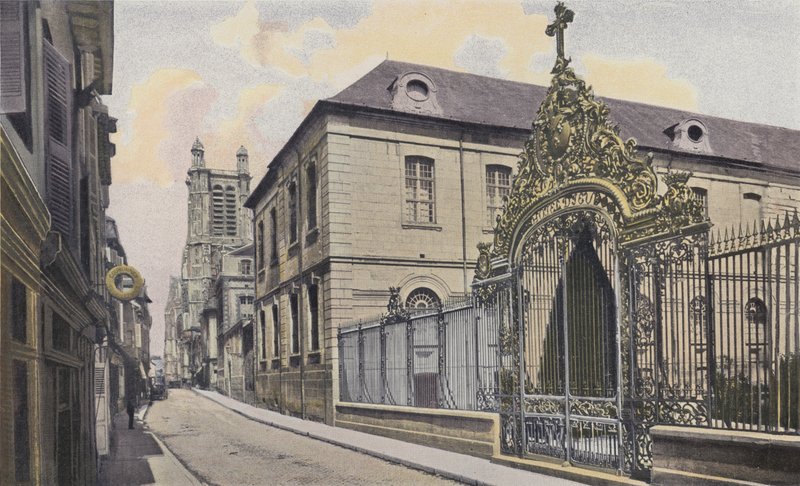 Troyes, Hotel-Dieu i Katedra autorstwa French Photographer