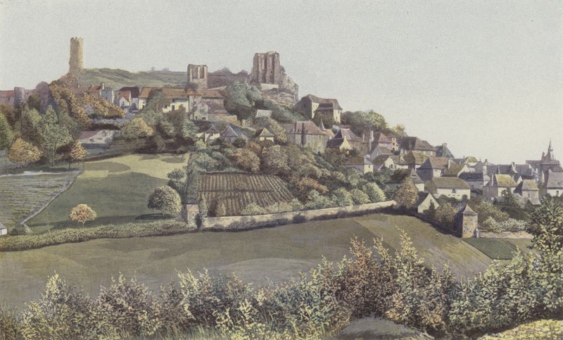 Turenne, Widok na miasto i zamek, Cote N autorstwa French Photographer