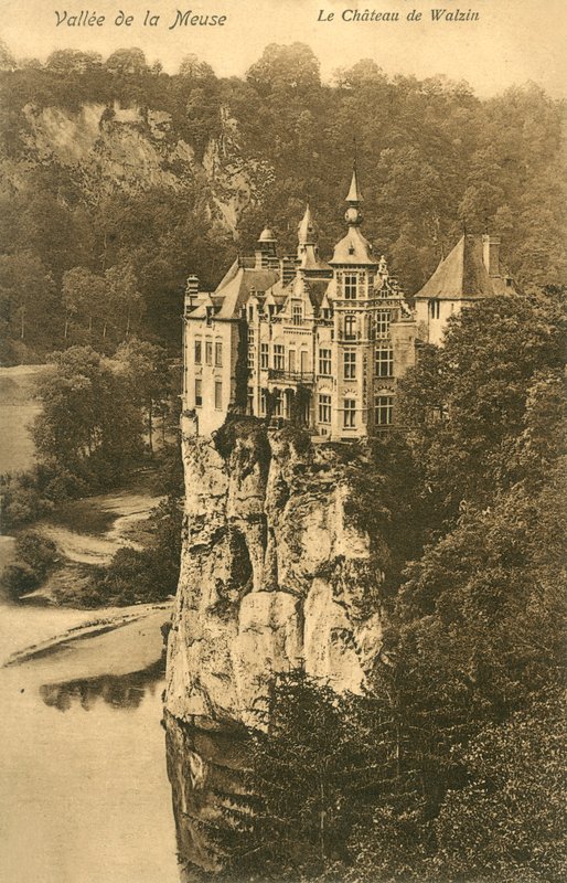 Dolina Mozy, Zamek De Walzin autorstwa French Photographer