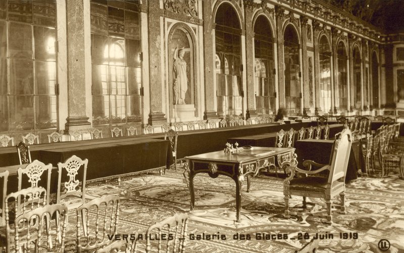 Wersal, Sala Lustrzana, 28 czerwca 1919 autorstwa French Photographer