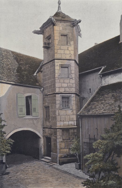 Vesoul, wieża przy Rue des Boucheries autorstwa French Photographer