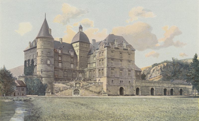 Vizille, Chateau de Lesdiguieres, Widok na park autorstwa French Photographer