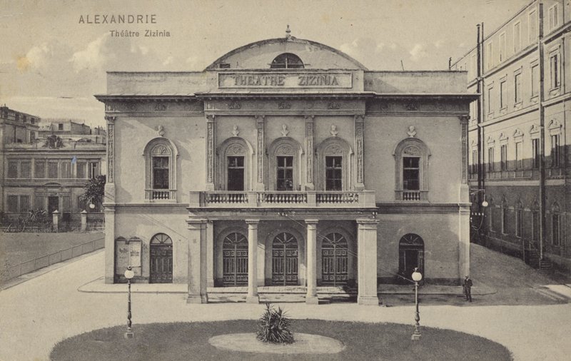 Teatr Zizinia, Aleksandria, Egipt autorstwa French Photographer