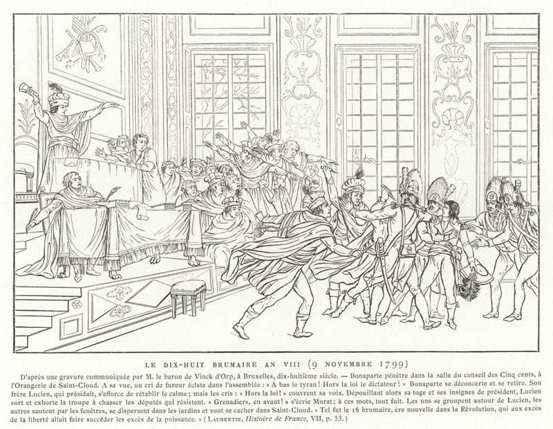 18 Brumaire, rok VIII (9 listopada 1799) autorstwa French School