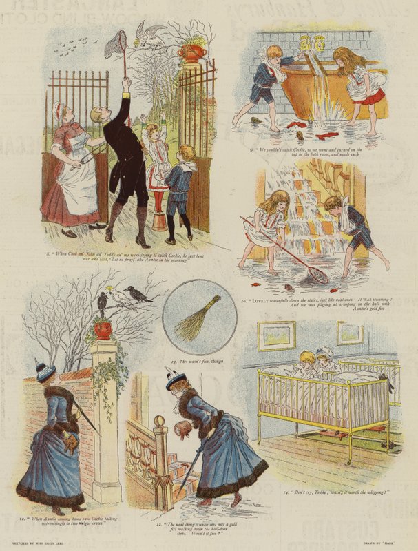 Dzień nieszczęść (kolorowa litografia) autorstwa French School