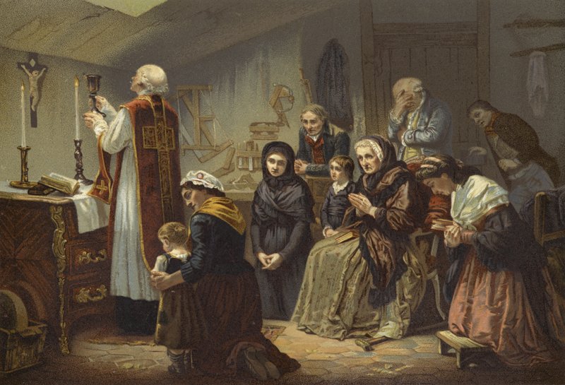Msza pod terrorem, Francja, lata 1790 autorstwa French School