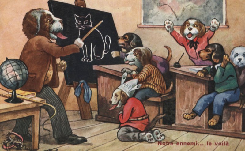 Klasa psów (kolor lito) autorstwa French School