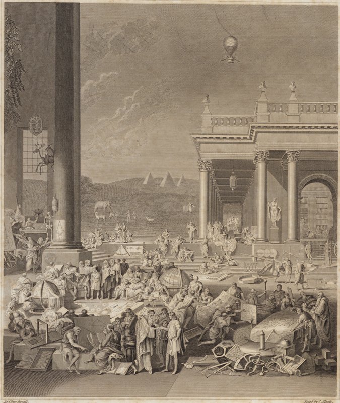 Scena do Encyklopedii Britannica autorstwa French School