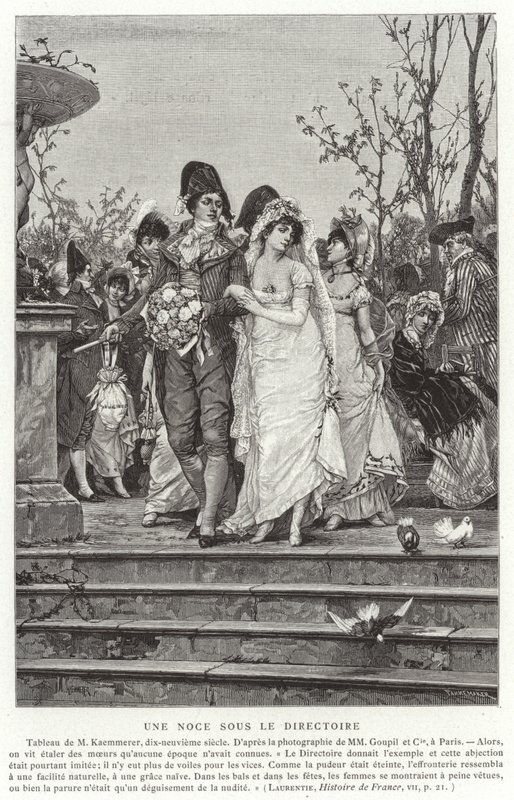 Wesele pod Dyrektoriatem, Rewolucja Francuska, 1795-1799 autorstwa French School