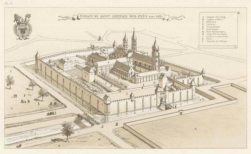 Opactwo Saint Germain des-Pres, około 1520 autorstwa French School