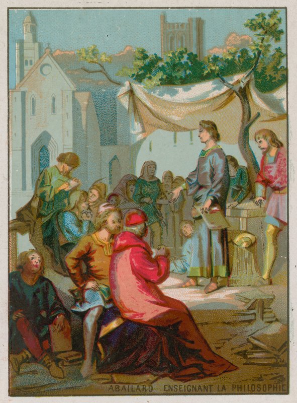 Abelard uczy filozofii autorstwa French School