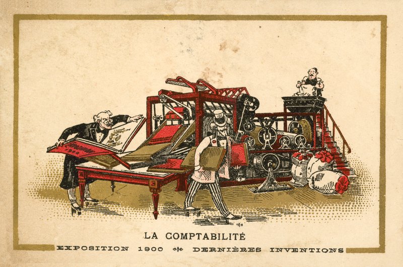 Księgowość (chromolitho) autorstwa French School