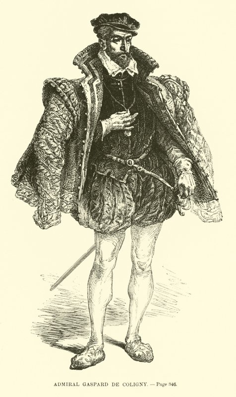 Admirał Gaspard de Coligny autorstwa French School