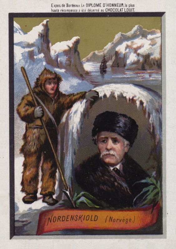 Adolf Erik Nordenskiold, fińsko-szwedzki badacz Arktyki autorstwa French School