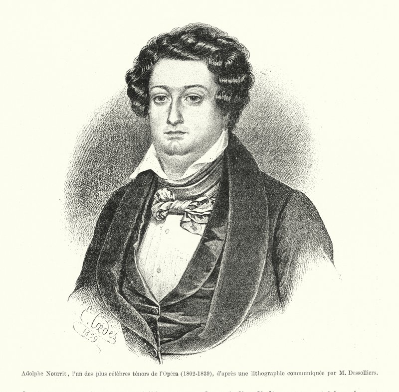 Adolphe Nourrit, jeden z najsłynniejszych tenorów operowych autorstwa French School