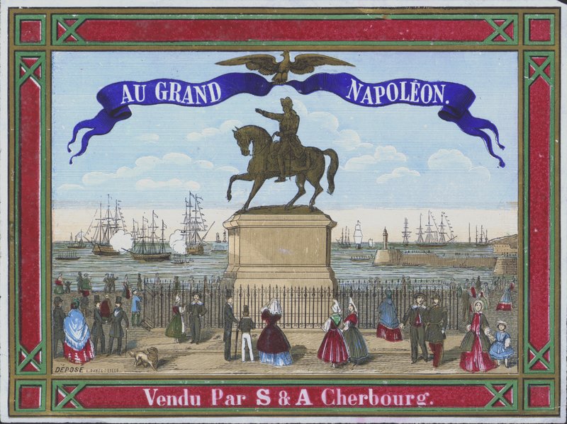 Reklama Au Grand Napoleon (kolor lito) autorstwa French School