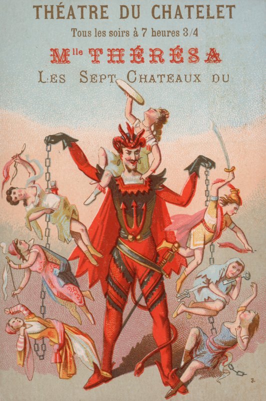 Reklama spektaklu w Theatre du Chatelet w Paryżu autorstwa French School
