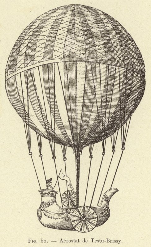 Balon de Testo Brissot (grawerowanie) autorstwa French School