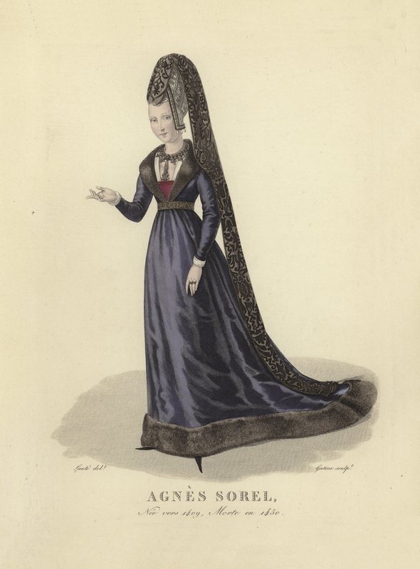 Agnes Sorel, kochanka króla Francji Karola VII autorstwa French School