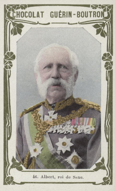 Albert, roi de Saxe (kolorowe zdjęcie) autorstwa French School