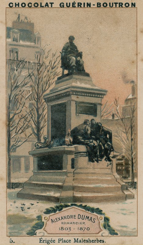 Alexandre Dumas, powieściopisarz, 1803-1870, wzniesiony plac Malesherbes autorstwa French School