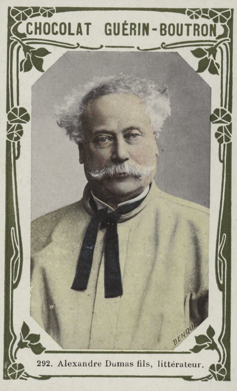 Alexandre Dumas fils, literat (kolorowe zdjęcie) autorstwa French School